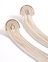 Gold Mini Waterfall Cupchain Earrings - link has visual effect only