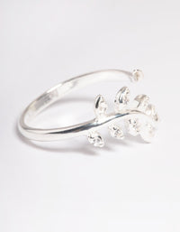 Sterling Silver Leaf Wrap Ring - link has visual effect only