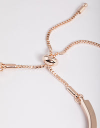 Rose Gold Diamante Bangle with Toggle Bracelet - link has visual effect only