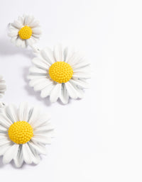 Gold Double Daisy Earrings - link has visual effect only