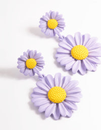 Rose Gold Double Daisy Earrings - link has visual effect only