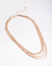 Rose Gold Coated Chain Necklace - link has visual effect only