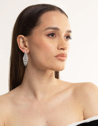 Cubic Zirconia Tier Diamante Drop Earrings - link has visual effect only