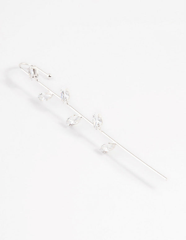 Silver Petal Ear Hook