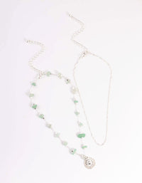 Silver Green Adventurine Choker Pack - link has visual effect only