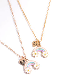 Kids Rainbow Daisy BFF Necklace Pack - link has visual effect only