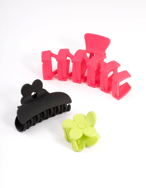 Plastic Swirl Flower Claw Pack