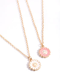 Gold Happy Flower Necklace Pack - link has visual effect only