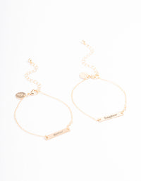 Gold M&D Classic Bar Bracelet Pack - link has visual effect only