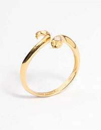 Gold Plated Sterling Silver Snake Wrap Ring - link has visual effect only