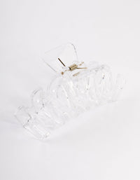 Clear Zig Zag Hair Claw Clip - link has visual effect only