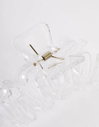 Clear Zig Zag Hair Claw Clip - link has visual effect only