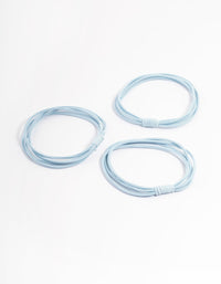 Blue Fabric Hair Tie Pack - link has visual effect only