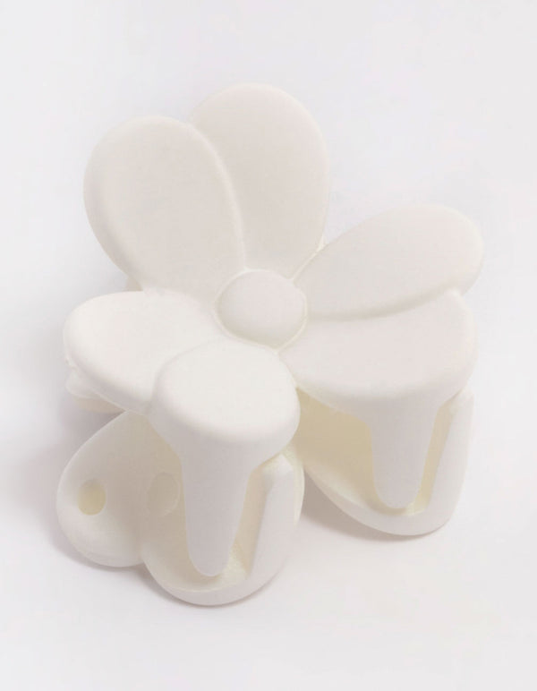 Cream Mini Daisy Hair Claw Clip