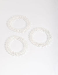 Clear Plastic Large Hair Spiral Pack - link has visual effect only