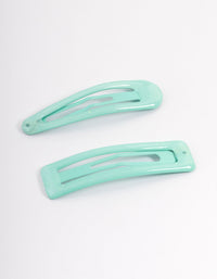 Coated Teal Mixed Bubble Snap Clip Pack - link has visual effect only