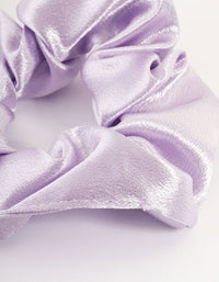 Lilac Fabric Satin Scrunchie - link has visual effect only