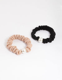 Fabric Glitter & Pearl Scrunchie - link has visual effect only