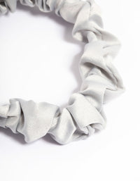 Grey Fabric Narrow Scrunchie - link has visual effect only