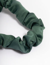 Green Fabric Narrow Scrunchie - link has visual effect only