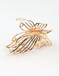 Gold Detail Butterfly Claw Clip - link has visual effect only