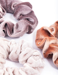 Fabric Large Soft Velvet Scrunchie Pack - link has visual effect only