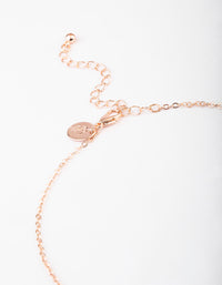 Rose Gold Butterfly Necklace & Drop Earrings Set - link has visual effect only