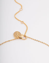 Gold Plated Semi Precious & Diamante Fine Chain Necklace - link has visual effect only