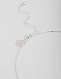 Silver Pearl Open Circle Jewellery Set - link has visual effect only