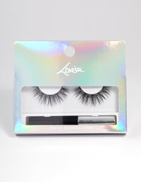 Black Soft Natural Magentic Fake Eyelashes - link has visual effect only