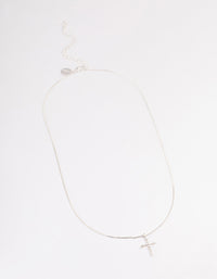 Silver Elegant Cross Necklace - link has visual effect only