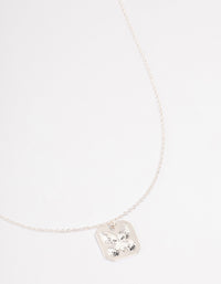 Silver Butterfly Imprint Necklace - link has visual effect only