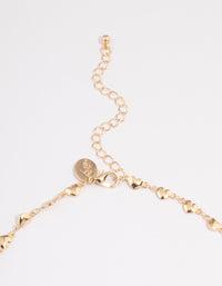 Gold Puffy Heart Choker - link has visual effect only