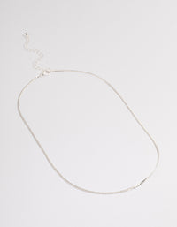 Silver Wheat Chain Necklace - link has visual effect only