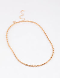 Gold Rope Chain Necklace - link has visual effect only