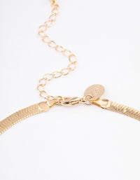 Gold Classic Snake Chain Necklace - link has visual effect only