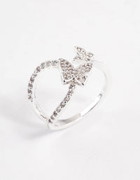 Silver Flying Butterfly Ring - link has visual effect only