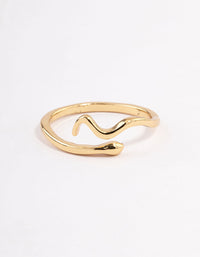 Gold Plated Mini Snake Ring - link has visual effect only