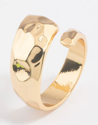 Gold Plated Bold Texture Wrap Ring - link has visual effect only