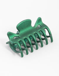 Green Mini Bow Claw Clip - link has visual effect only