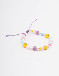 Bead Smiley Multi Bead Bracelet - link has visual effect only