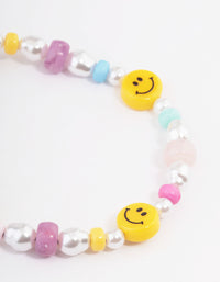 Bead Smiley Multi Bead Bracelet - link has visual effect only