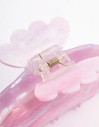 Acrylic Pink Slick Butterfly Hair Claw Clip - link has visual effect only