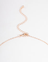 Rose Gold Teardrop & Eye Diamante Necklace - link has visual effect only