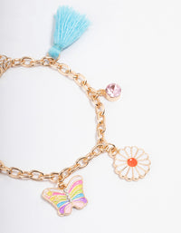 Kids Gold Bright Motif Charm Bracelet - link has visual effect only