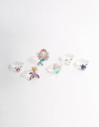 Kids Mermaid & Pearl Ring 6-Pack - link has visual effect only