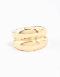 Gold Plated Double Band Ring - link has visual effect only