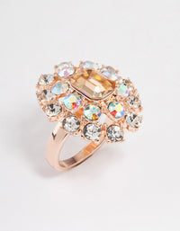 Rose Gold Luxe Crystal Ring - link has visual effect only