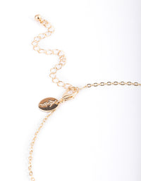 Gold Asymmetrical Butterfly Necklace - link has visual effect only