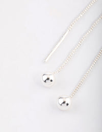 Sterling Silver Ball Threader Earrings - link has visual effect only